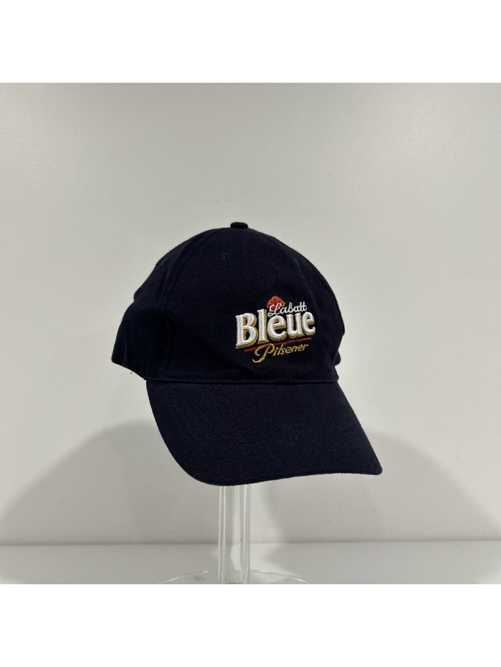 Vintage Labatt Strapback Hat Navy Blue Unisex Beer Cap